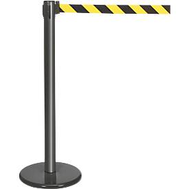 Gurtpfosten anthrazit, Gurt schwarz/gelb