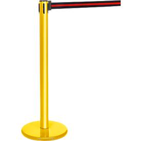 Gurtpfosten gelb, Gurt schwarz/rot