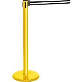 Gurtpfosten gelb, Gurt schwarz/weiß