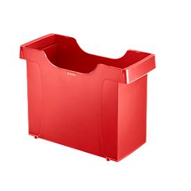 Hängemappenbox Leitz Uni-Box Plus 1908, DIN A4, für ca. 20 Hängemappen, Griffmulden, rot