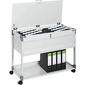 Hängemappenwagen System File Trolley 100 Multi Top, grau