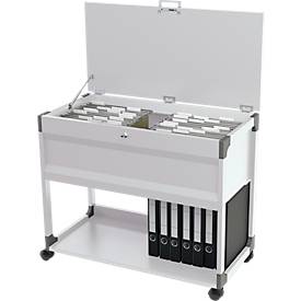 Hängemappenwagen System File Trolley 100 Multi Top, grau