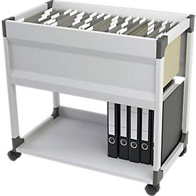 Hängemappenwagen System File Trolley 90 A4, grau