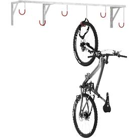 Hängeparker WSM 3806, Hängesystem f. Wand/Decke, für Reifen bis 65 mm, 6 Stellplätze, B 1900 x T 350 x H 350 mm