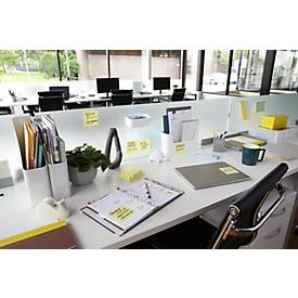 Haftnotizen Post-It 657, 12 Blöcke, 100 Blatt je Block, 76 x 102 mm, PEFC-zertifiziert, gelb