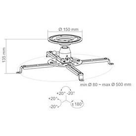 Hagor Beamfix II - Befestigungskit (Deckenmontage)