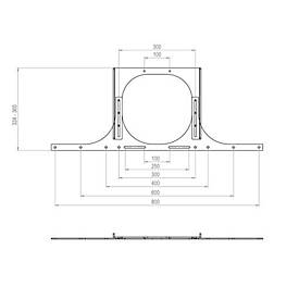 Hagor Befestigungskit - für Konferenzkamera / Lautsprecher - Schwarz - Bildschirmgröße: 140-218 cm (55'-86')