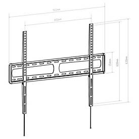 Hagor BL Fixed 800 - Befestigungskit (Wandmontage) - für LCD-Display - Schwarz - Bildschirmgröße: 116.8-165.1 cm (46'-65')