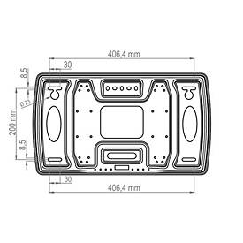 Hagor BrackIT TnT - Befestigungskit (Klammer) - Voll beweglich - für Flachbildschirm - Schwarz - Bildschirmgröße: 101.6-165.1 cm (40'-65')