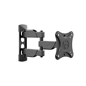 Hagor BrackIT XS-II - Befestigungskit (voll bewegliche Wandhalterung) - für Flachbildschirm - Schwarz - Bildschirmgröße: 61-81.3 cm (24'-32')