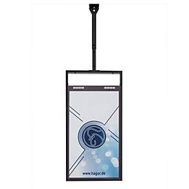 Hagor Ceilingmount OM55N-D - Klammer - für Flachbildschirm - Schwarz - Bildschirmgröße: 139.7 cm (55')