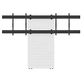 Hagor CON-Line Big W - Aufstellung - für 2 LCD-Displays - verriegelbar - weiß - Bildschirmgröße: 165-191 cm (65'-75')