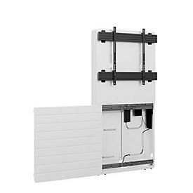 Hagor CON-Line Big W - Aufstellung - für LCD-Display - verriegelbar - weiß - Bildschirmgröße: 191-249 cm (75'-98')