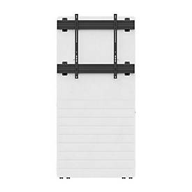 Hagor CON-Line Big W - Aufstellung - für LCD-Display - verriegelbar - weiß - Bildschirmgröße: 191-249 cm (75'-98')