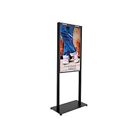 Hagor Floorstand OM46N-D - Aufstellung - für Flachbildschirm - Schwarz - Bildschirmgröße: 116.8 cm (46')
