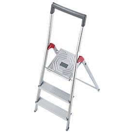 Alu-Sicherheitsleiter ProfiLine S150, mit Eimerhaken, wahlweise 3 bis 8 Stufen