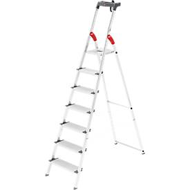 Alu-Sicherheitsleiter ProfiLine S150XXX, Multifunktionsschale, 3 - 8 Stufen