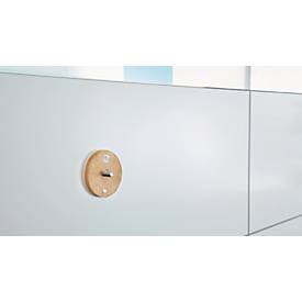 Haken tesa Moon, Befestigung ohne Bohren, inkl. Klebelösung, ablösbar, Edelstahloptik