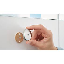 Haken tesa Moon, Befestigung ohne Bohren, inkl. Klebelösung, ablösbar, Edelstahloptik