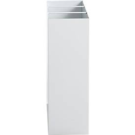 HAKU Schirmständer, mit Motivdruck und Abtropfschale, B 300 x T 160 x H 480 mm, Metall, weiß