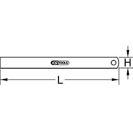 Halbflexibler Stahlmaßstab, 1000mm
