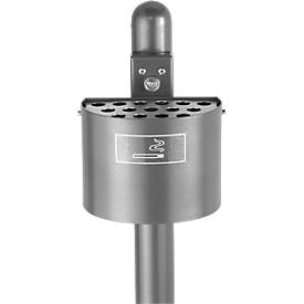 Halbrundascher ohne Dach, anthrazit