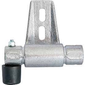 Halter für RegalLeiter-Rundrohr-Schienenanlage STABILO® Professional, mit Endanschlag links