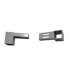 Halter-Set für Treston Lochplatten RL120, RL150 und RL180, Stahl lichtgrau, 4 Stück