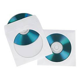 Hama CD-ROM Paper Sleeves - CD-Hülle - weiß (Packung mit 100)