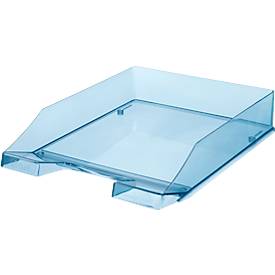 HAN Ablagekorb, DIN C4, Kunststoff, 6 Stück, blau-transparent