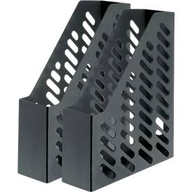 HAN Stehsammler, Breite 76 mm, Kunststoff, 2 Stück, schwarz