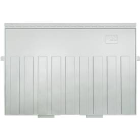 HAN Stützplatte, DIN A4 quer, für Karteitröge, 5 Stück, grau