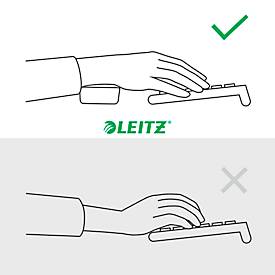 Handgelenkauflage Leitz Ergo, für gesamte Länge von Tastaturen, B 71 x T 437 x H 22 mm, samtgrau