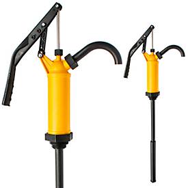 Handhebelpumpe, 0,45 l/Hub, Viton, gelb