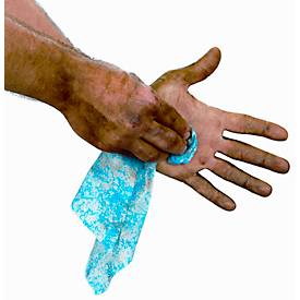 Handreinigungstücher SCRUBS® IN-A-BUCKET®, mit Orangenduft, blau, Nachfüll-Spendereimer mit 72 Stück Inhalt