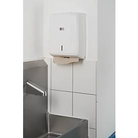 Handtuchspender mit Sichtfenster