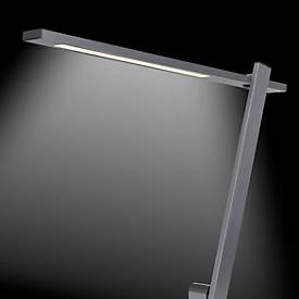 Hansa-by-styro Beam LED-Tischlampe, stufenlos dimmbar, Memory-Funktion, Drehknopfsteuerung, dunkelgrau