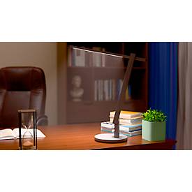 Hansa-by-styro Beam LED-Tischlampe, stufenlos dimmbar, Memory-Funktion, Drehknopfsteuerung, dunkelgrau