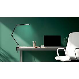 Hansa-by-styro LED-Klemmleuchte Ray Flex, Leistung 12 W, 600 lm, 3000-5500 K, dimmbar, Memory-Funktion, Auto-Abschaltung, inkl. Fernbedienung, schwarz