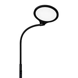 Hansa-by-styro LED-Stehleuchte Atria, Leistung 12 W, 800 lm, 2700-6000 K, 5-fach dimmbar, höhenverstellbar, mattschwarz