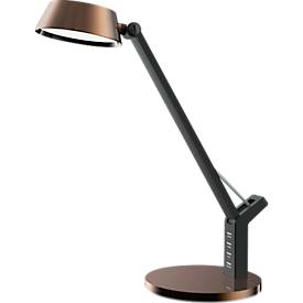 Hansa-by-styro LED-Tischlampe, 3.000–6.300 K, Touch-Steuerung, drehbarer Leuchtenkopf, kupfer