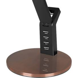 Hansa-by-styro LED-Tischlampe, 3.000–6.300 K, Touch-Steuerung, drehbarer Leuchtenkopf, kupfer