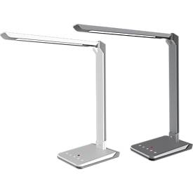 Hansa-by-styro Lumina LED-Tischleuchte, dimmbar, zuschaltbarer Lichtsensor, 3 Farbtemperaturen, Weiß