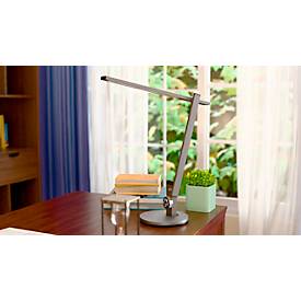 Hansa-by-styro Lumina LED-Tischleuchte, dimmbar, zuschaltbarer Lichtsensor, 3 Farbtemperaturen, Weiß