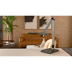 Hansa-by-styro Nimbus LED-Tischlampe, stufenlos dimmbar, mit Touch-Bedienung, schwarz