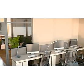 Hansa-by-styro Tide LED-Tischlampe, Farbtemperatur einstellbar, Memory-Funktion, metallicgrau