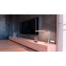 Hansa LED Tischleuchte Aura, Edelstahl, dimmbar, 3 Farbtemperaturen, bis 6000 K, 8 W, silber