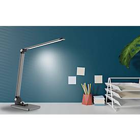 Hansa LED Tischleuchte Breeze, dimmbar, 3 Farbtemperaturen, bis 5800 K, 8,5 W, gebürstet, silber