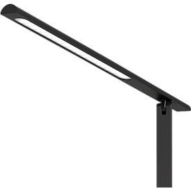 Hansa LED Tischleuchte Halo, 6 Watt, mit Standfuß, Memoryfunktion, 3 Farbtemperaturen, dimmbar, schwarz