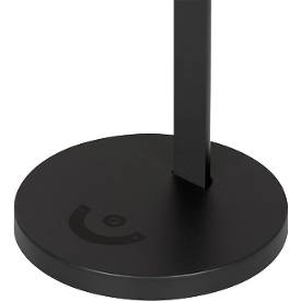 Hansa LED Tischleuchte Halo, 6 Watt, mit Standfuß, Memoryfunktion, 3 Farbtemperaturen, dimmbar, schwarz